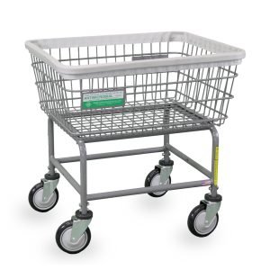 Antimicrobial Laundry Cart -2.50 Bushel Capacity BY AGH Hospitality Supply