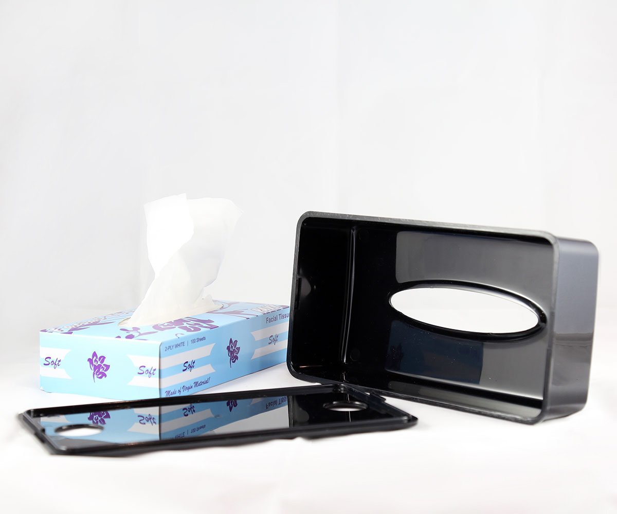 Facial Tissue Holder Flat-Black