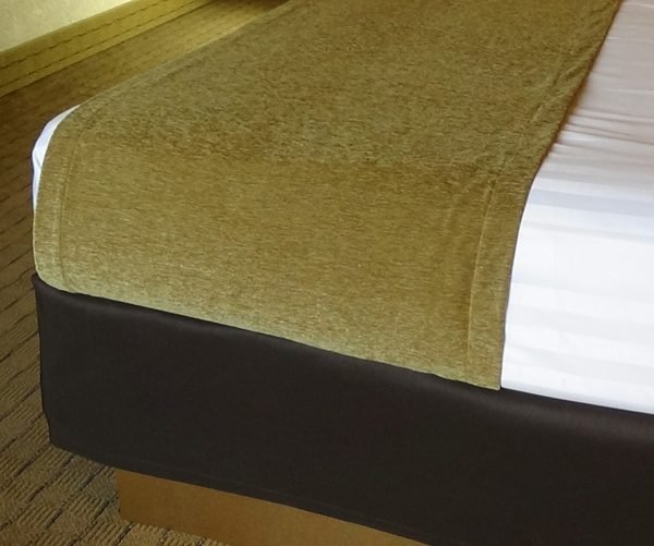 Shantung Box Spring Cover - COCOA 1 Shantung Box Spring Cover - COCOA