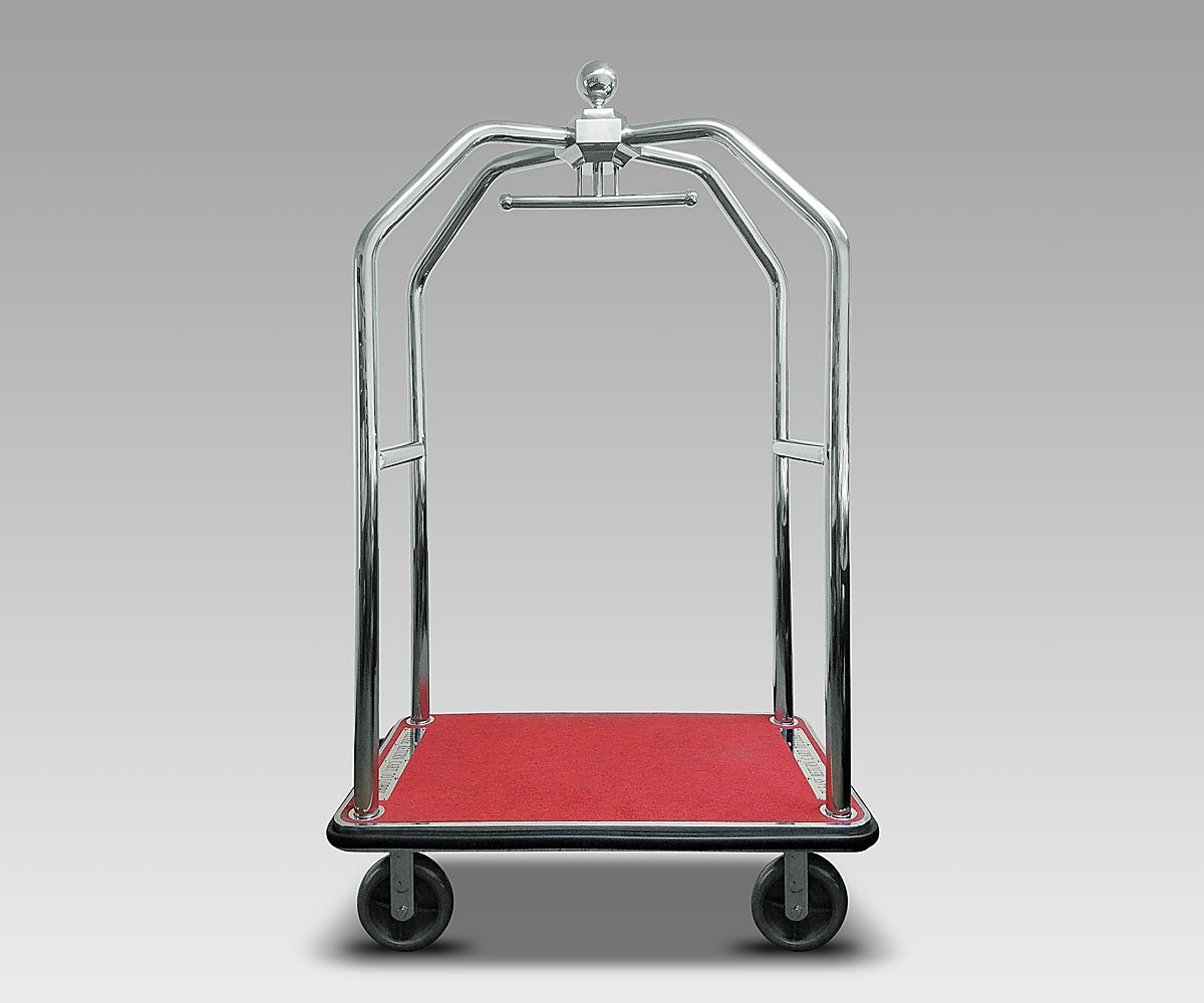 Bellman's Cart, Heavy Duty, Silver Finish By AGH Supply