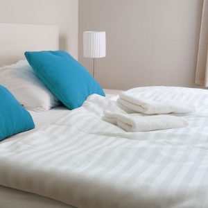 42" x 36" - T250 Standard Stripe Pillow Case, White -6dz per case