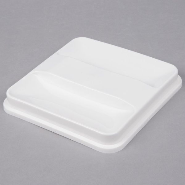 Ice Bucket Lids, Square, "WHITE" -6dz per case 1 Ice Bucket Lids, Square, "WHITE" -6dz per case