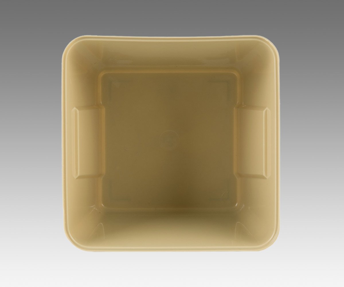 Ice Bucket, 3qt, “BEIGE” Square -6dz per case 2