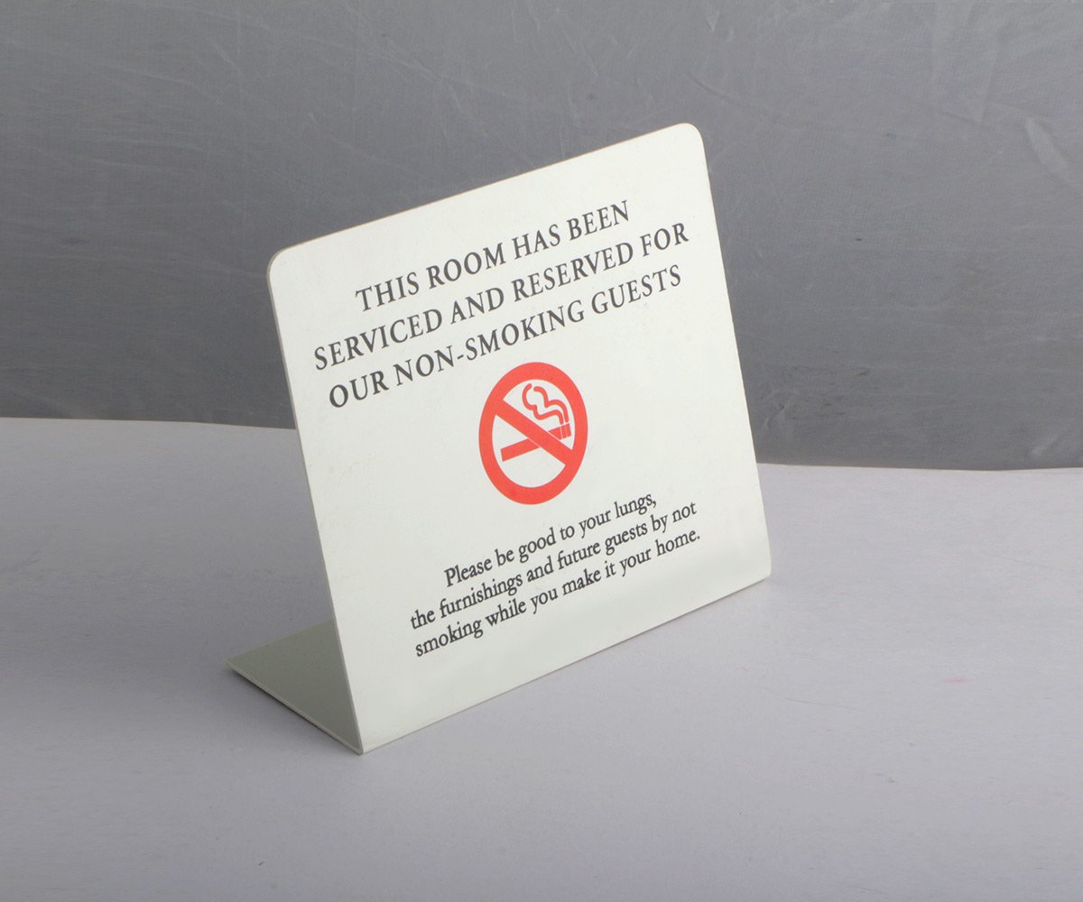 No Smoking Sign, L-Shape