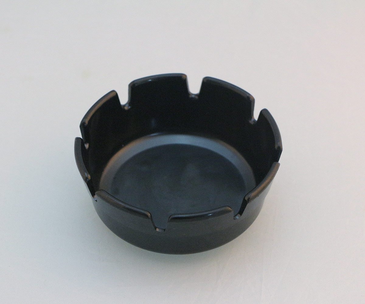 Hotel Ashtray_Plastic 4" deep, Black color , BY AGH Supply