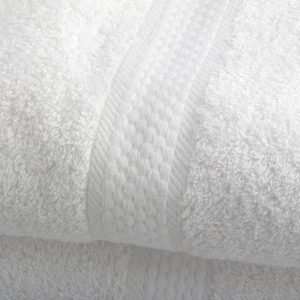 24" x 50"- 10.5lbs Premium Quality Bath Towel, Dobby Border, 86% Cotton-14% Polyester -5dz per case