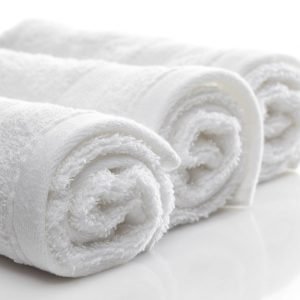 16" x 27"-3.0 lbs Premium Quality Hand Towel, Dobby Border, 86% Cotton-14% Polyester -10dz per case