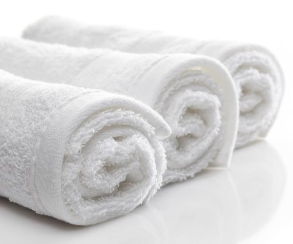 16" x 27"-3 16" x 27"-3.0 lbs Premium Quality Hand Towel, Dobby Border, 86% Cotton-14% Polyester -10dz per case