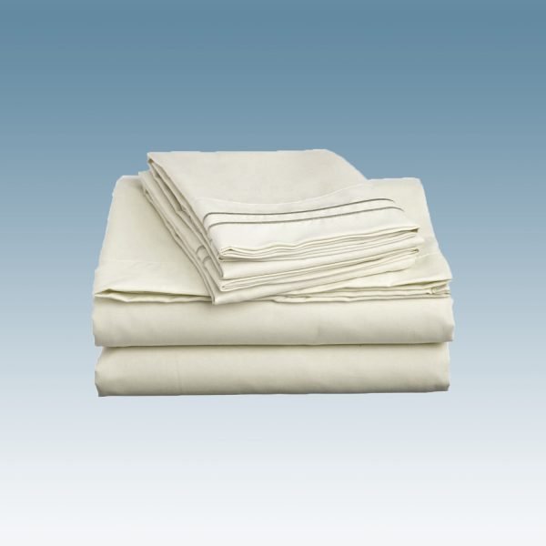 Full Fitted Color Sheets T200 - 54" x 80" x 14" | AGH - Hospitality Supplies 54" x 80" x 14" -Full Fitted Sheets, T200, Bone -2dz/cs