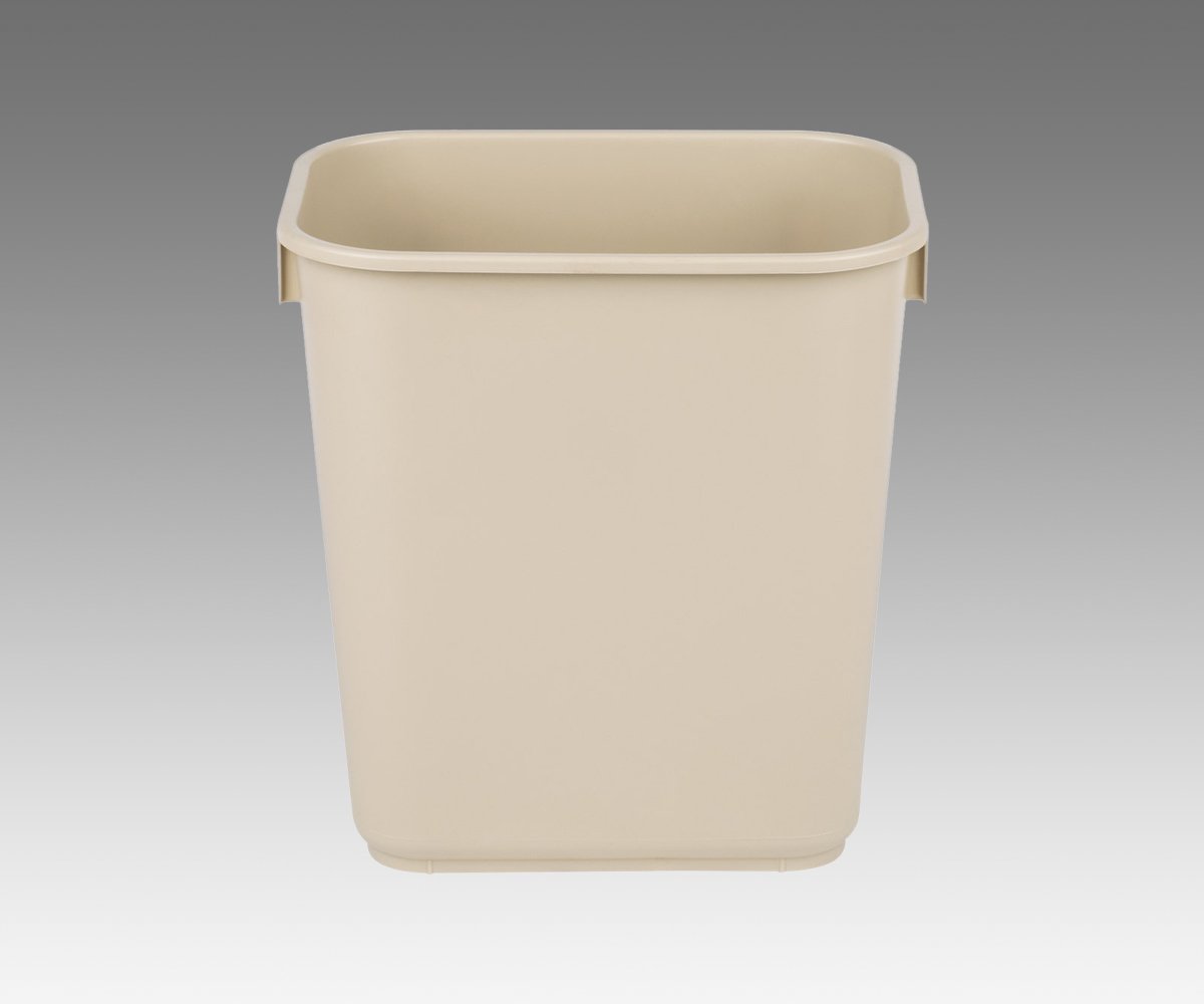 Waste Basket, 14qt, "BEIGE" 12/cs