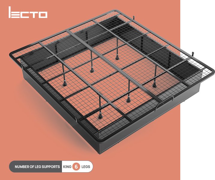 16″ King Metal Bed Frame by agh supply