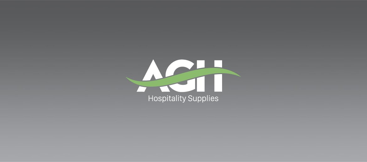 AGH Supply logo with grey background banner