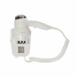 Wall Mount White Hair Dryer with Night Light - Hotel Hair Dryer