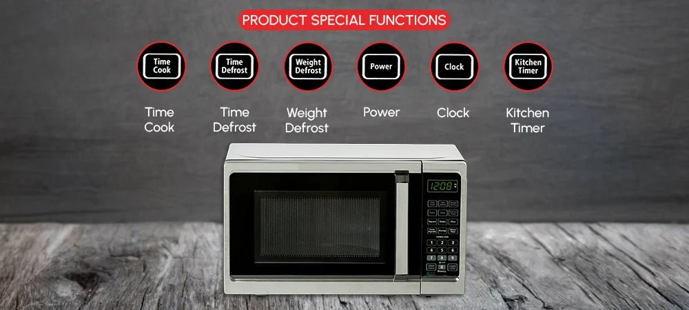 Roomwell UK Touchpad Mini Microwave features 