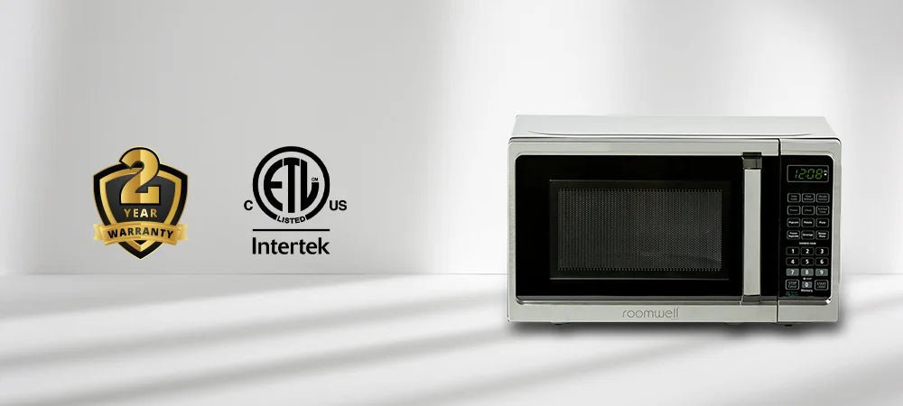 Roomwell UK Touchpad Mini Microwave 2 year warranty 