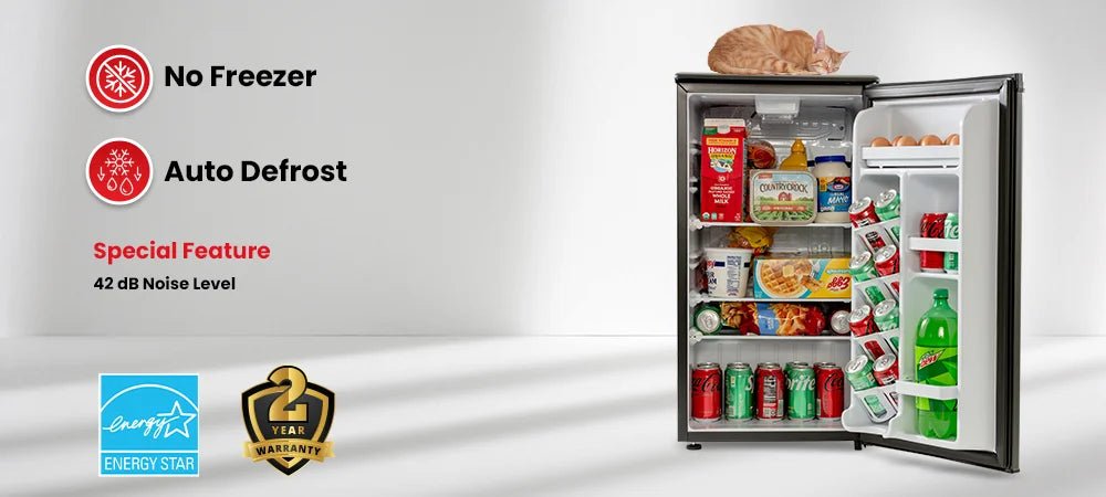 Roomwell UK compact fridge - No freezer , auto Defrost