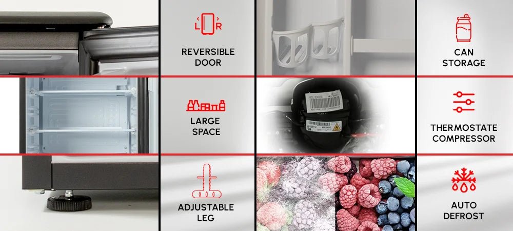 2.6 Cu.Ft Compact Roomwell UK Refrigerator - Features 