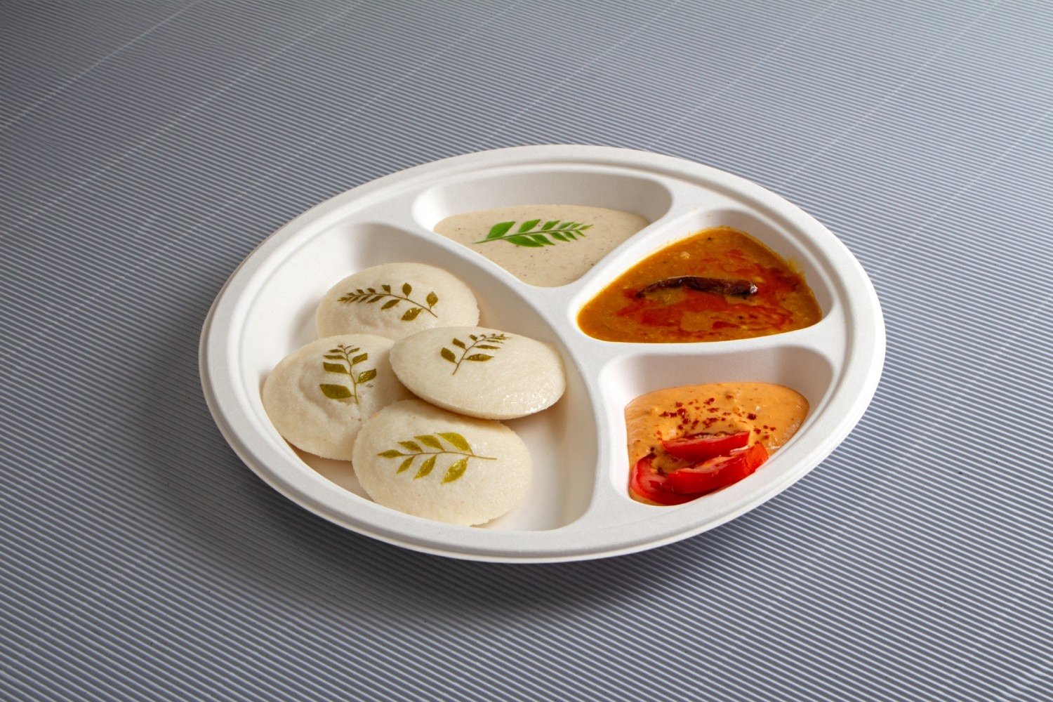 Eco-Friendly 11″ Biodegradable Plate | 4-Section Design